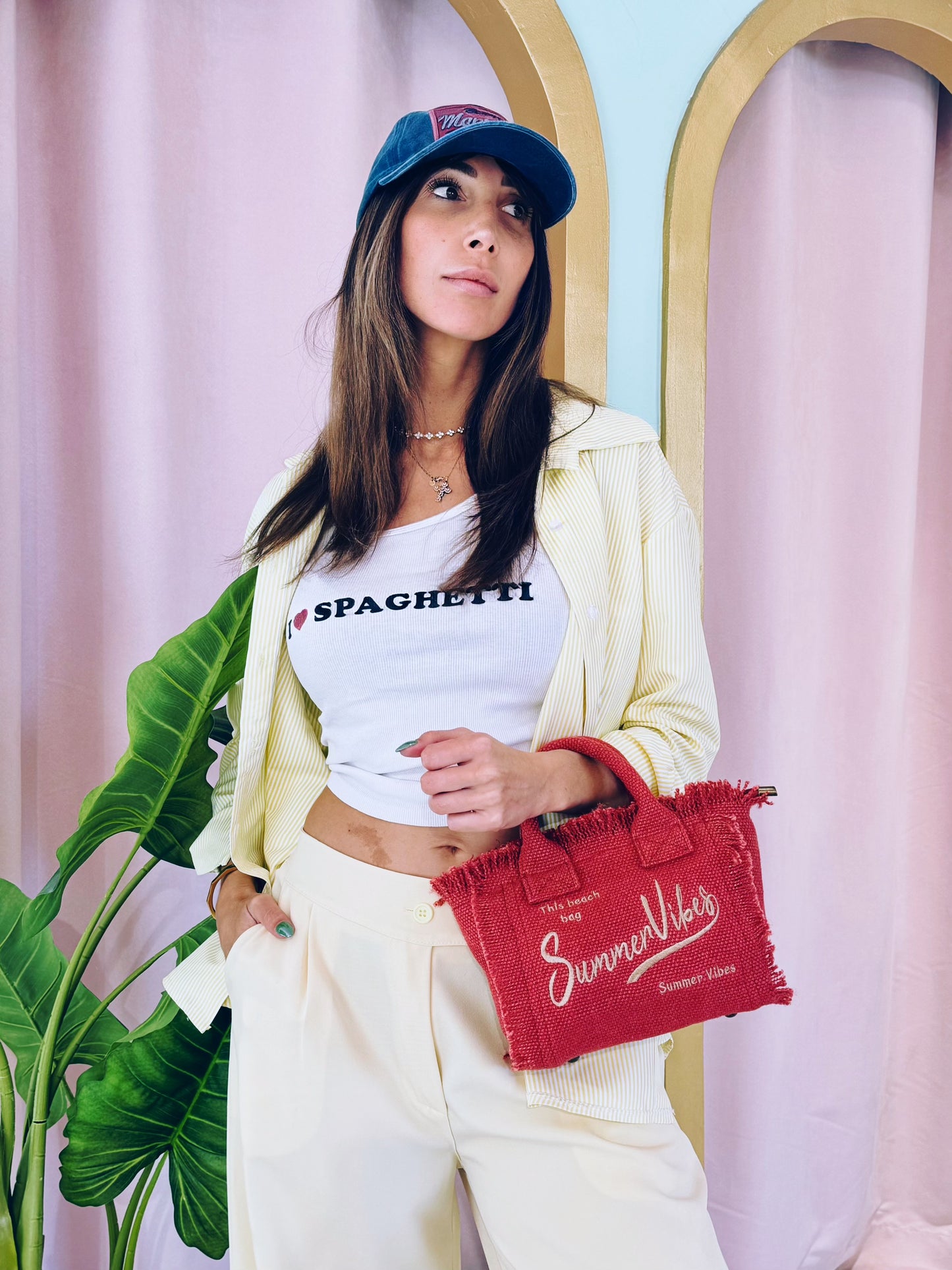 Sac Summer vibes petit format - rouge vintage