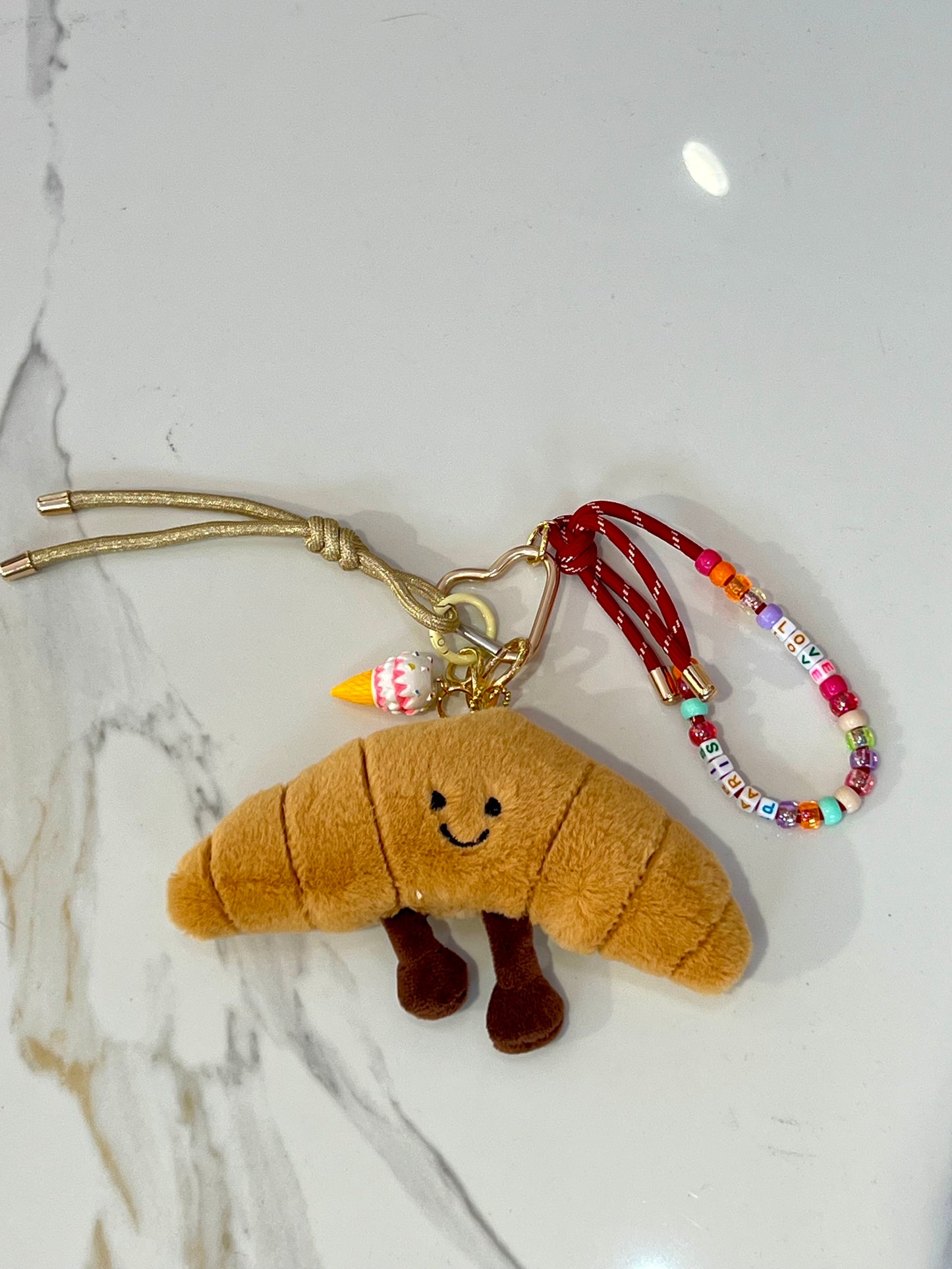Bijoux de sacs /porte-clés Colorés – Milemila modèle croissant