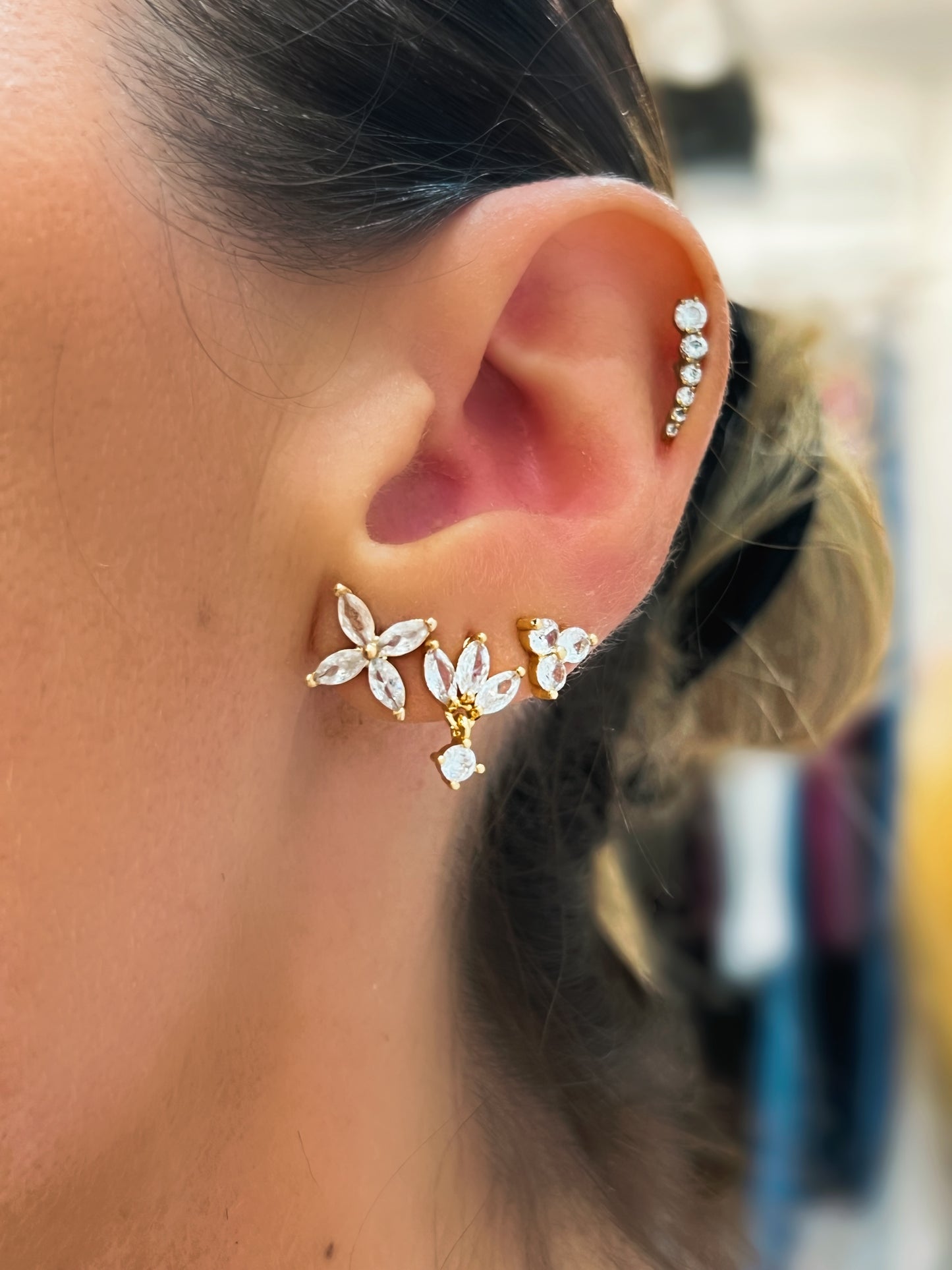 Boucles d’oreilles tiff fleurs dupe