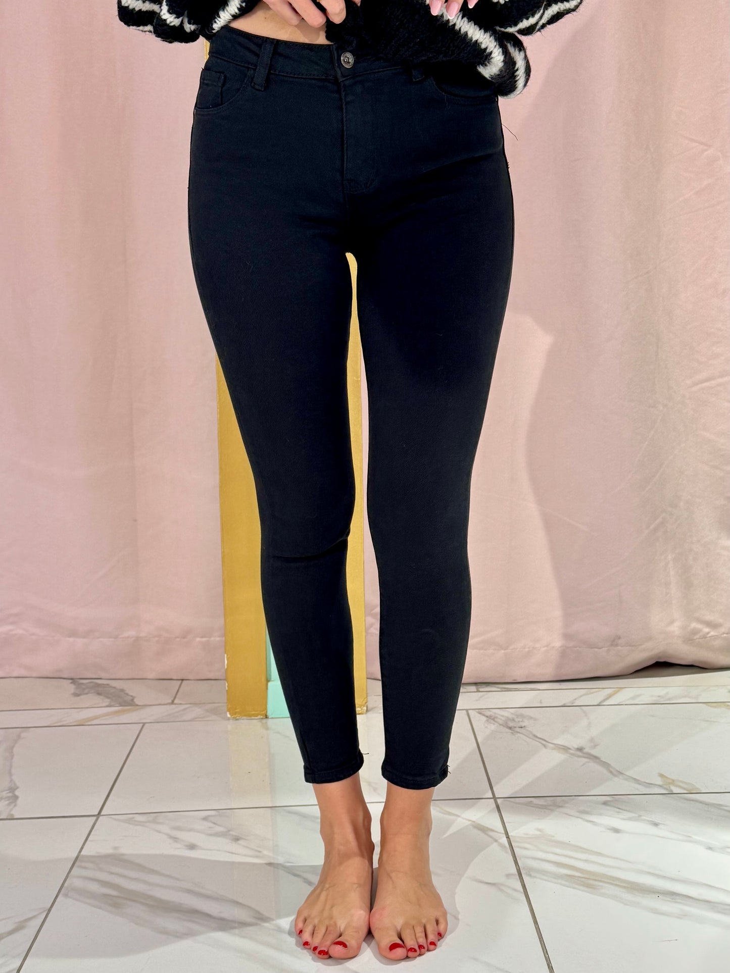 Jean slim noir stretch