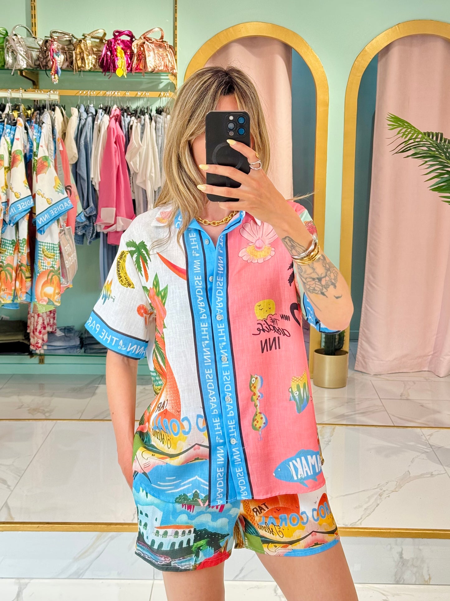 Ensemble chemise & short paradise
