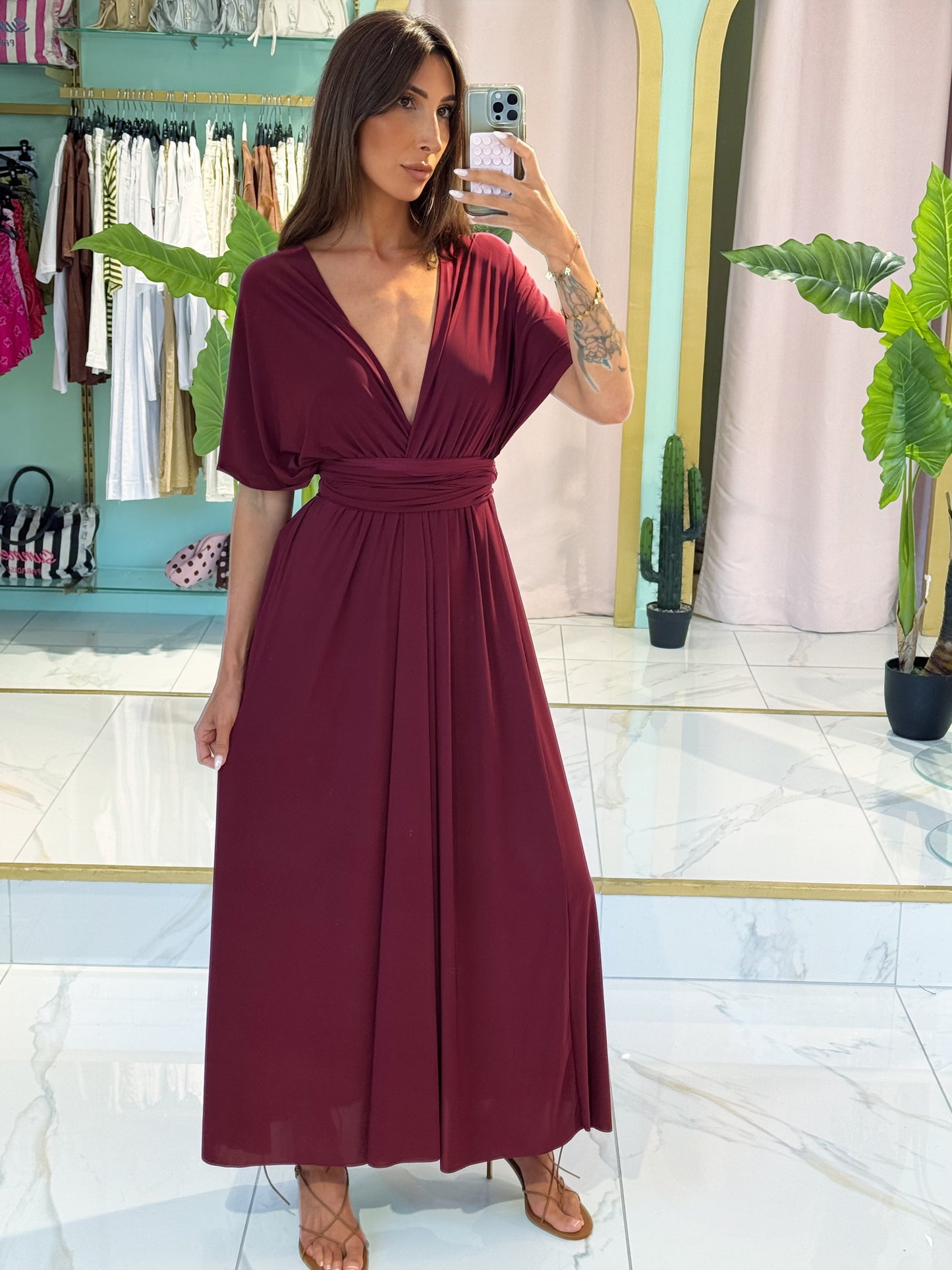 Robe Multi-Positions - bordeaux