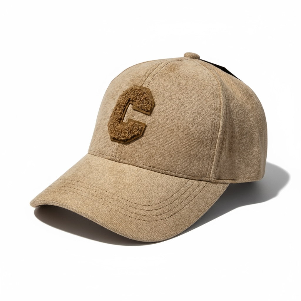 Casquette nubuck C bouclette beige