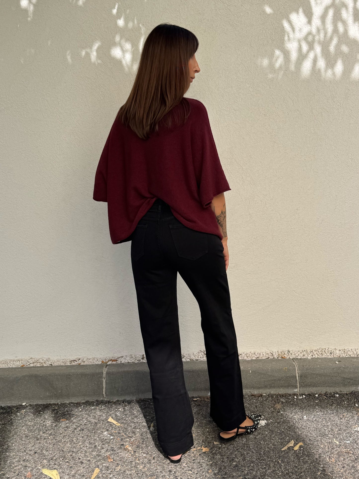 Jean noir coupe regular stretch