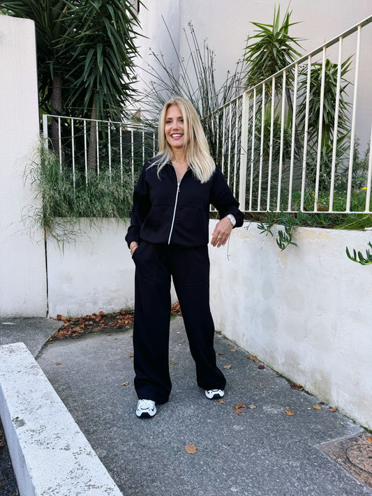Ensemble Jogging Douceur – Confort & Style coloris noir