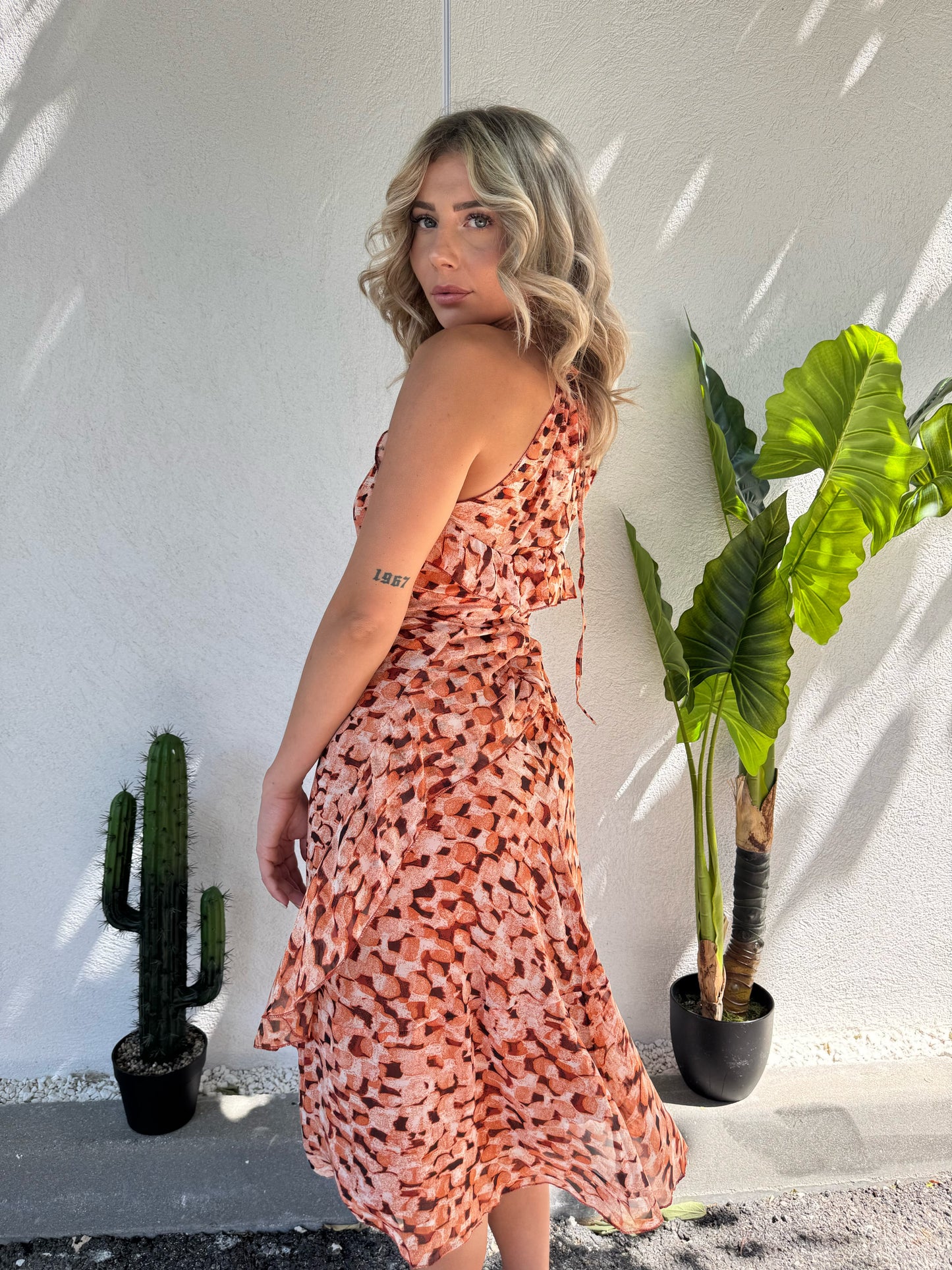 Robe imprimée féminine – modèle eva