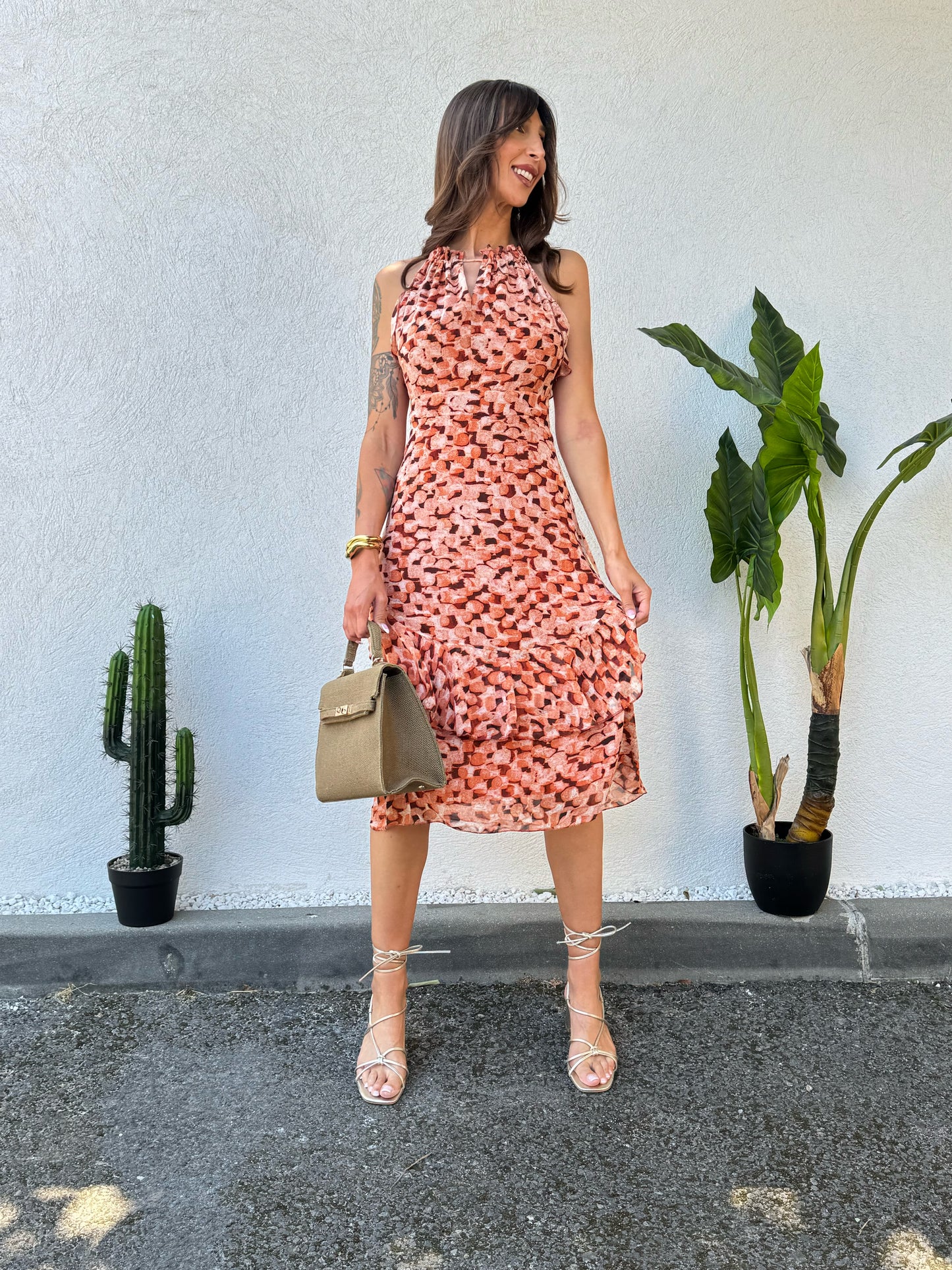 Robe imprimée féminine – modèle eva
