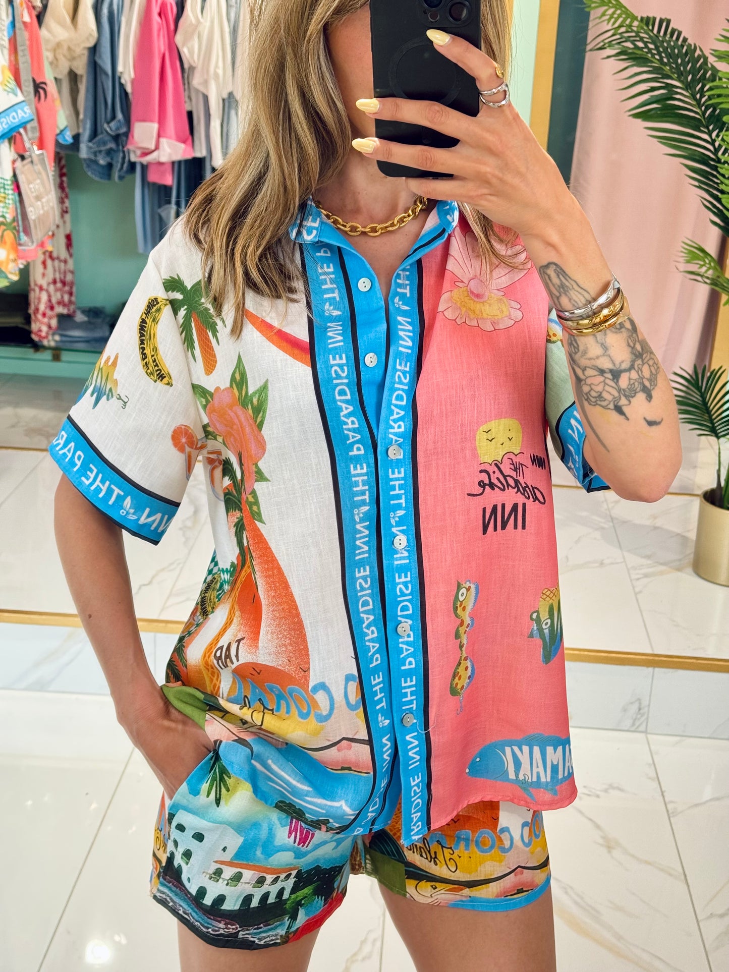 Ensemble chemise & short paradise
