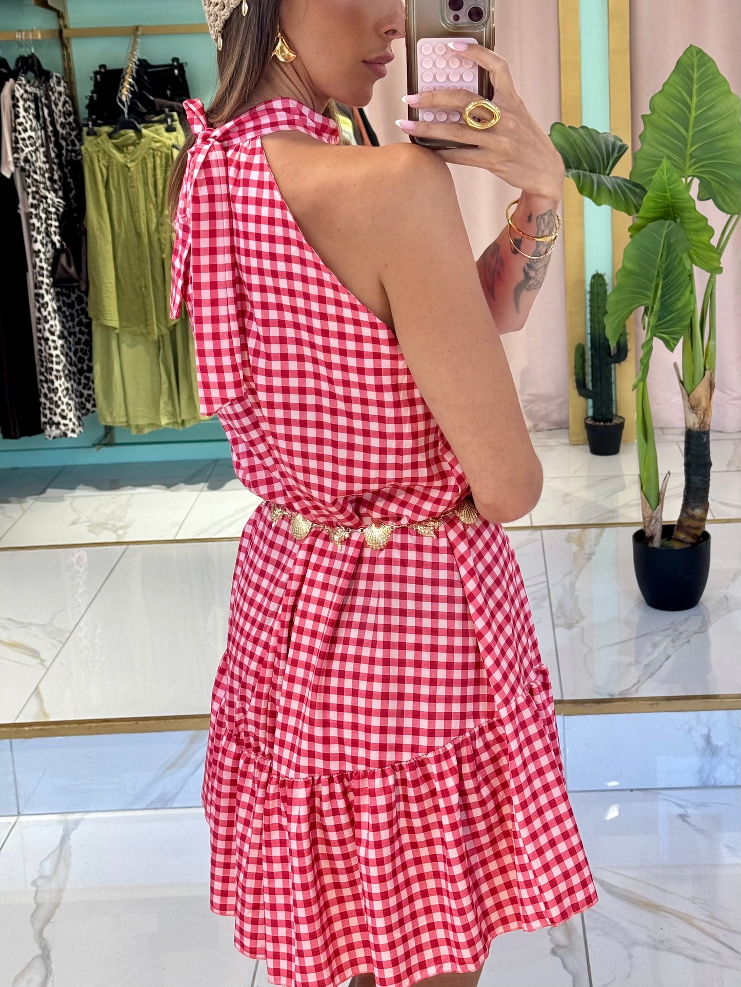 Robe Vichy - rouge