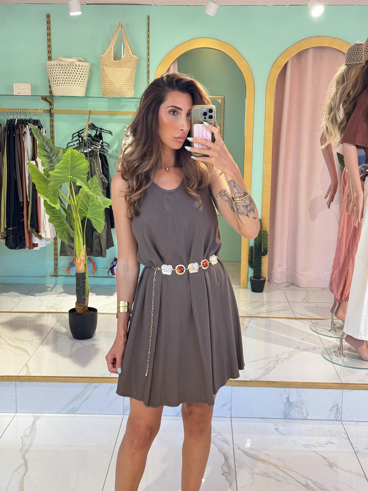 Robe canicule -chocolat