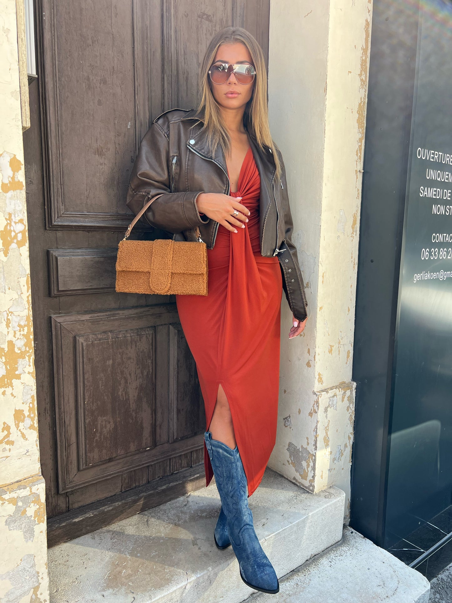 Sac dupe en bouclettes camel