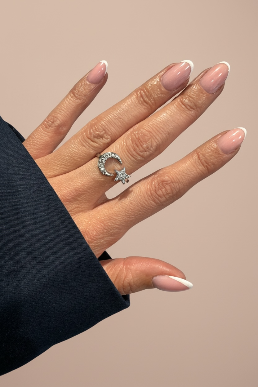 Bague lune & étoile
