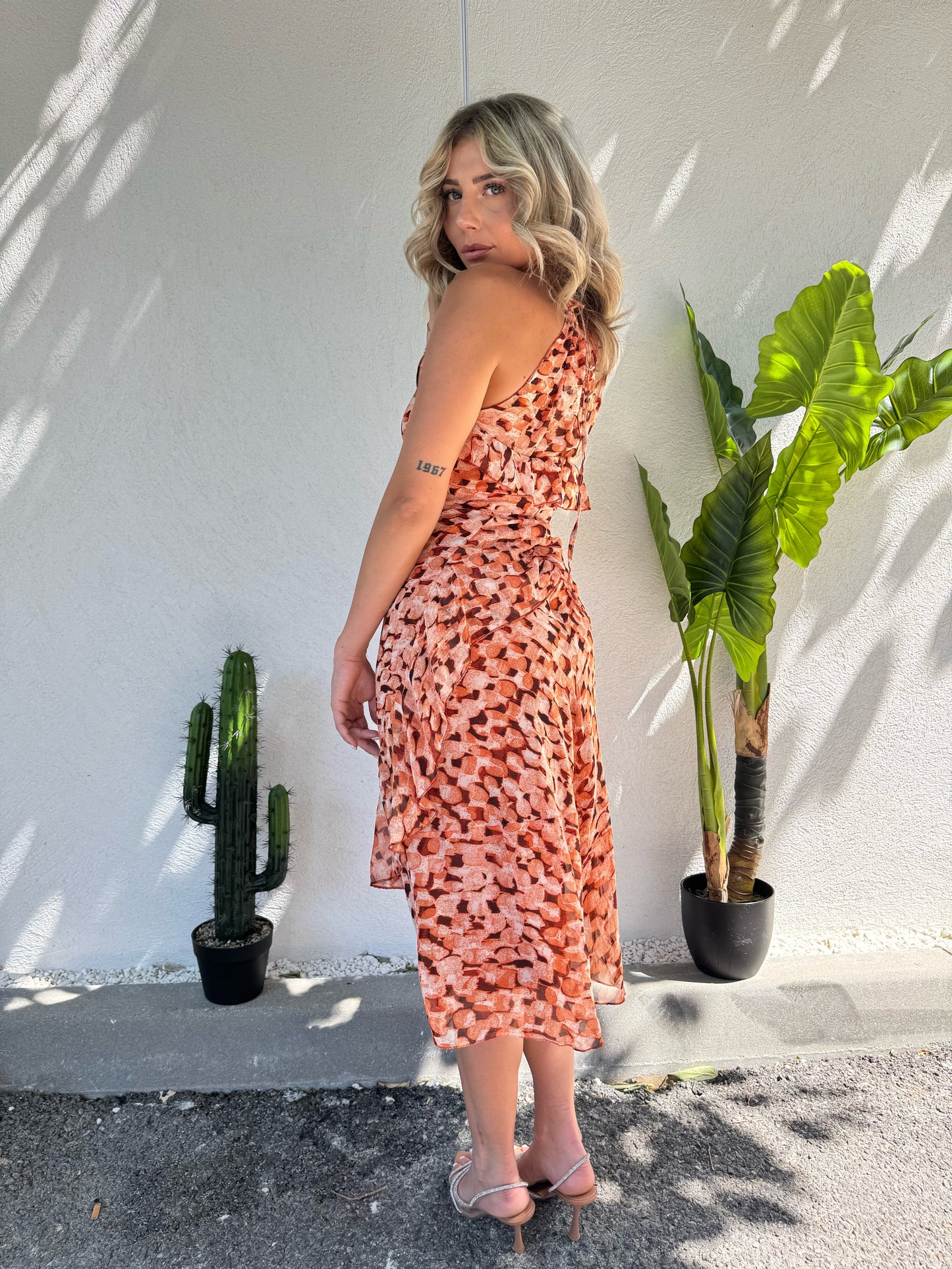 Robe imprimée féminine – modèle eva