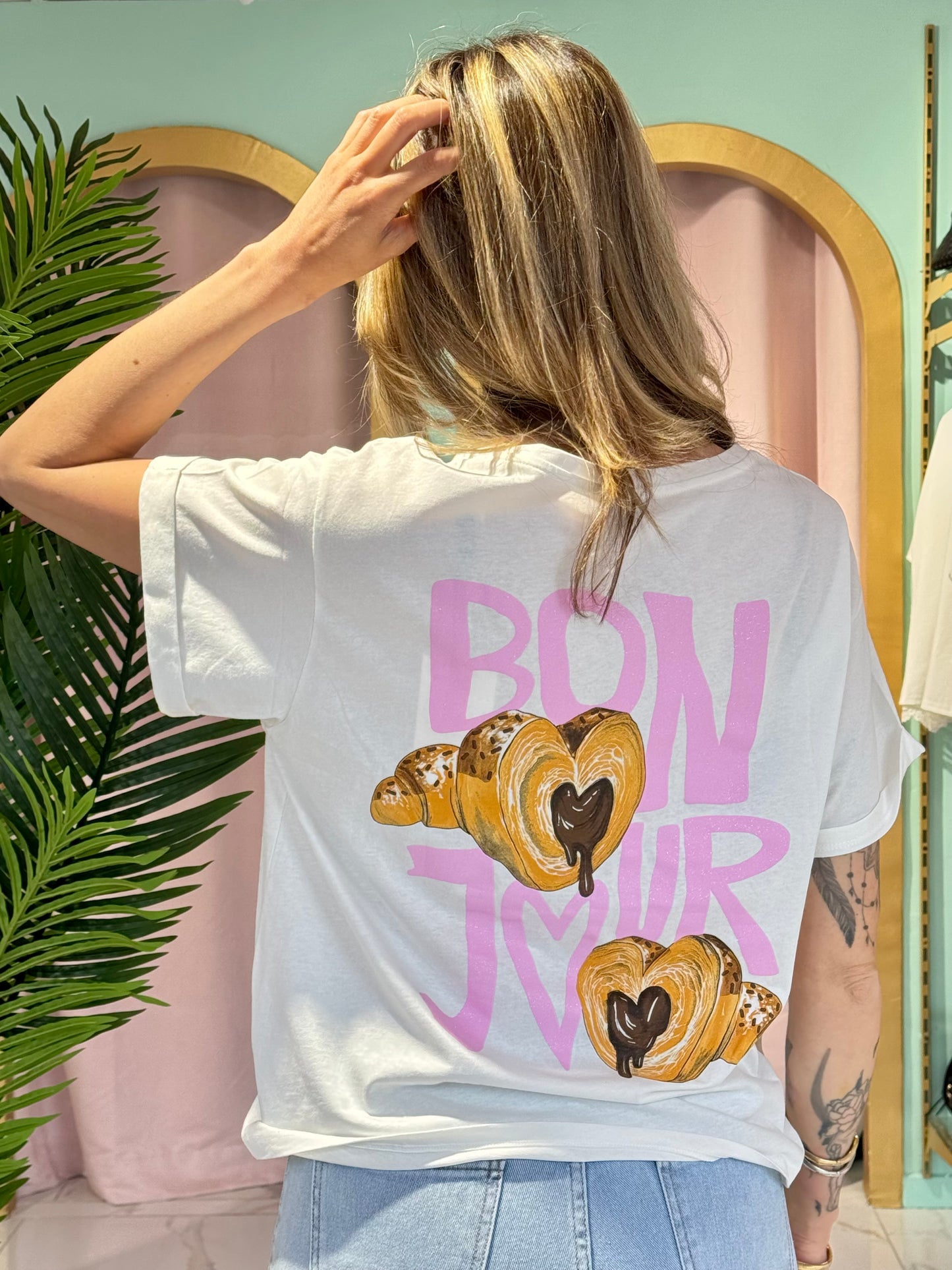 T-shirt « Croissant » - Blanc