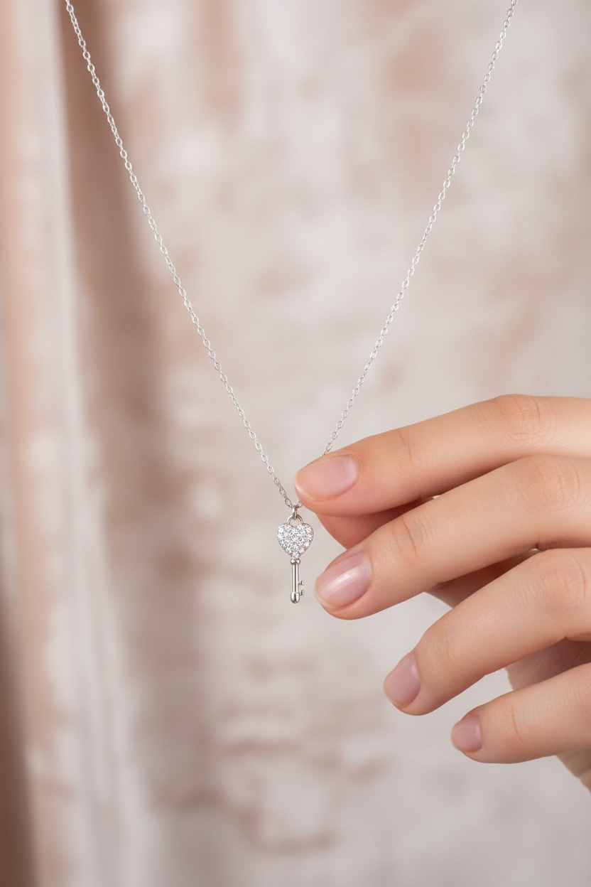 Collier clef du bonheur