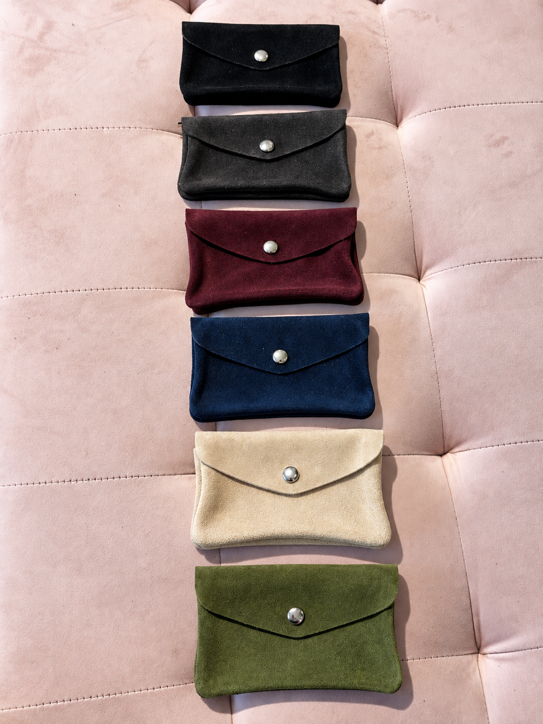 Porte feuille en cuir nubuck