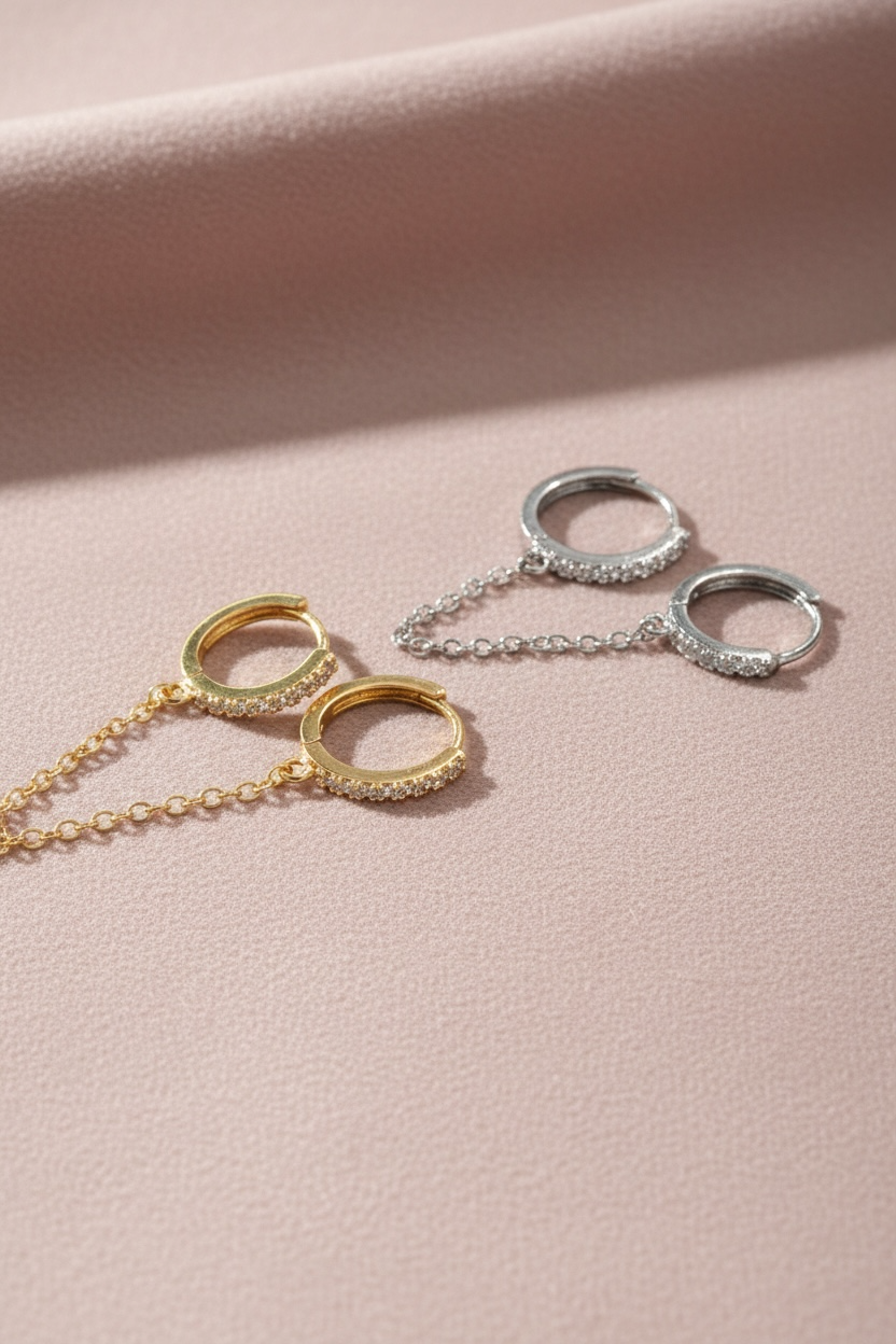 Monoboucle double menotte strass gamme spacy