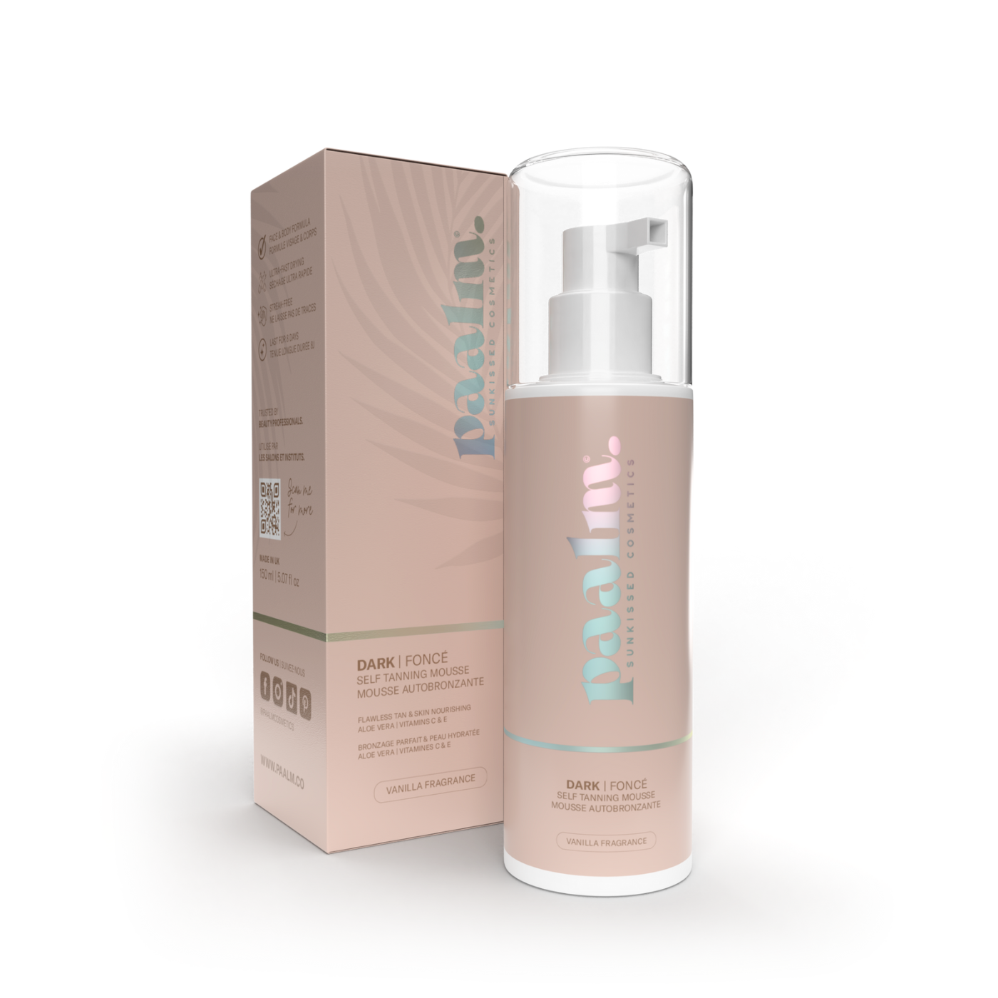 ☀️ Mousse Autobronzante Paalm – dark (150 ml)
