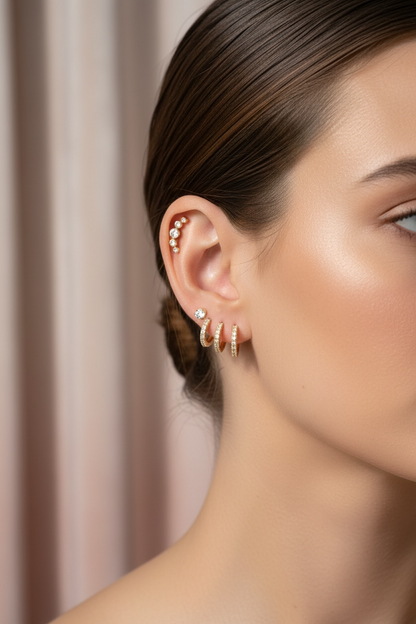 Piercing arc de strass