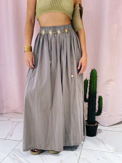 Pantalon jupe oversize - beige taupe
