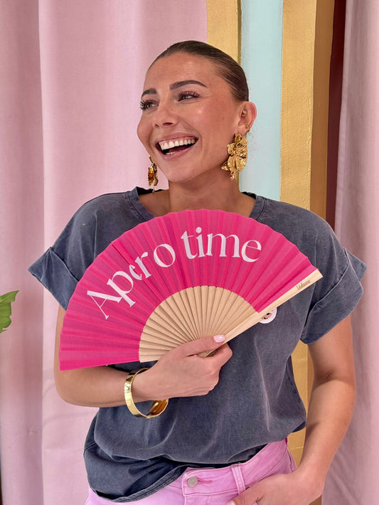 Éventail en bois -apéro Time