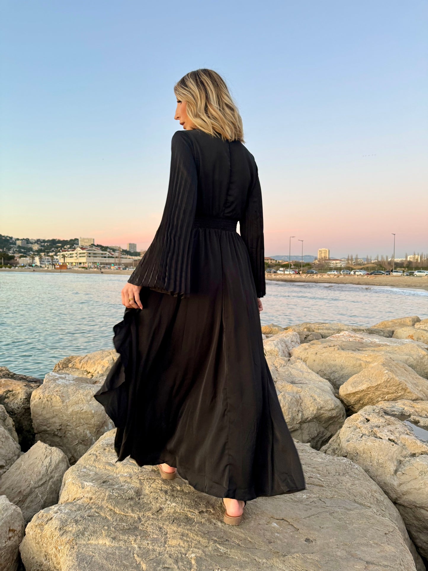 Robe longue divine noire