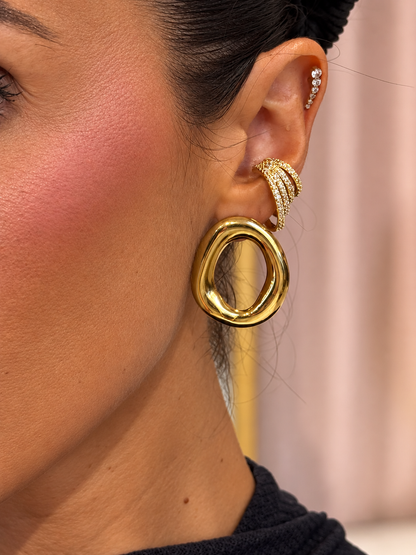 Bague d’oreille divine multi- strass