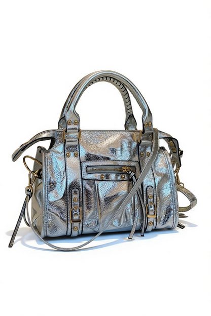 Sac dupe B argenté format médium