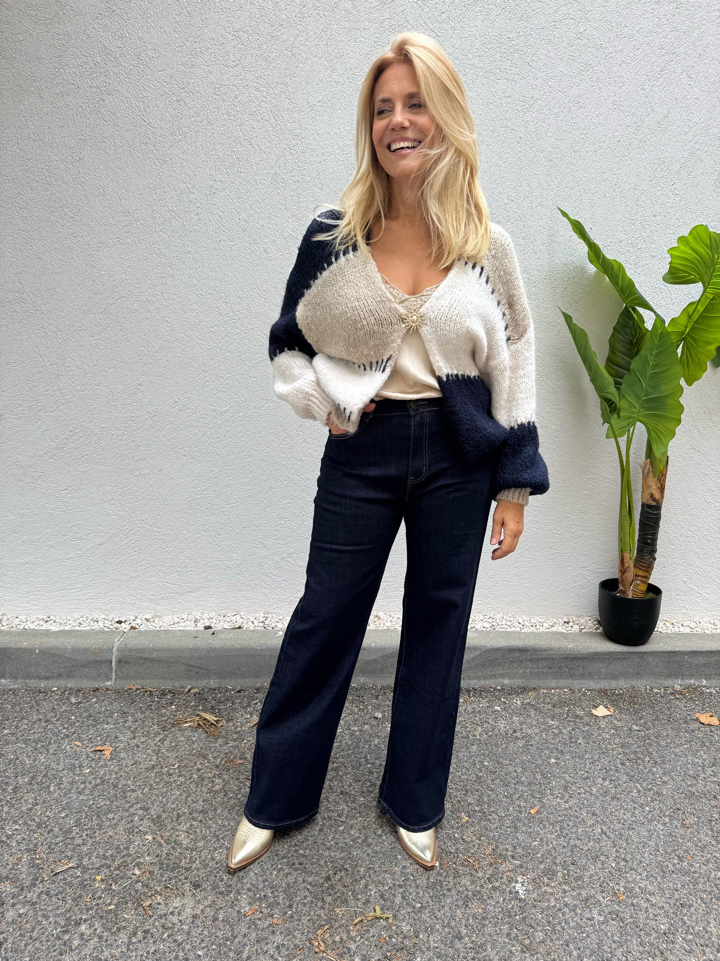 Jean brut femme – Coupe régulière – Taille haute stretch