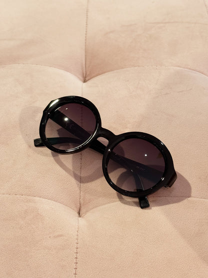 Lunettes de soleil ronde noires