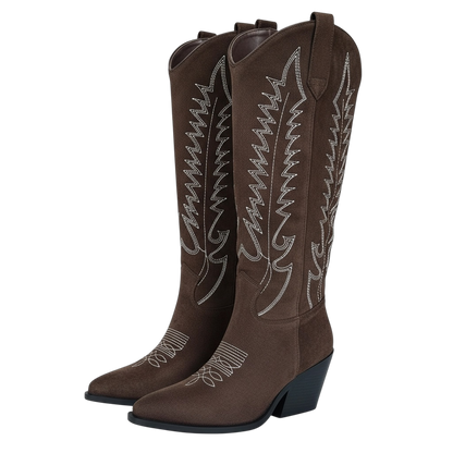 Santiags nubuck chocolat