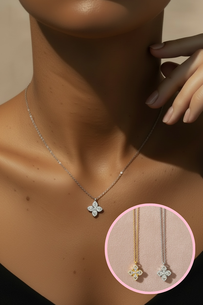 Collier fleur simple