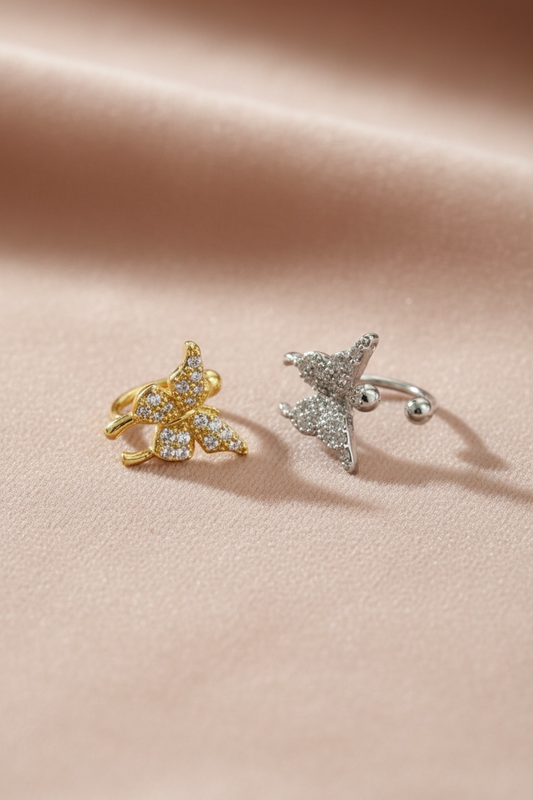 Bague d’oreille / faux piercing papillon
