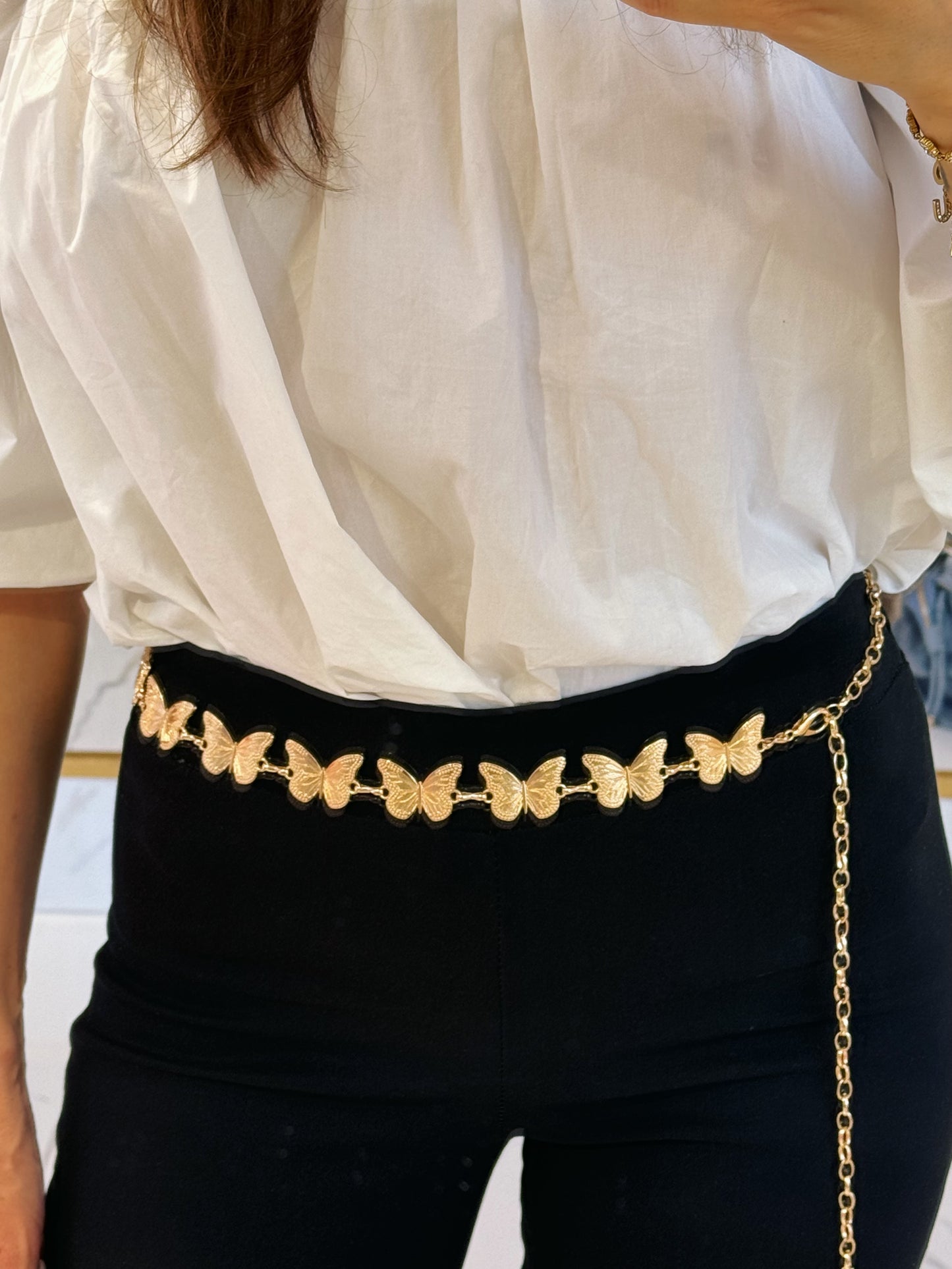 Ceinture chaîne papillon