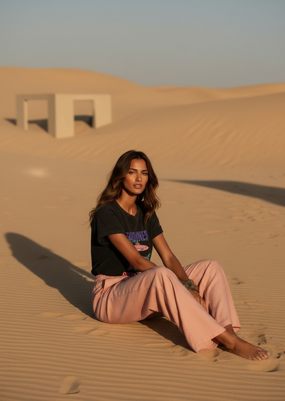 Pantalon fluide italien – rose