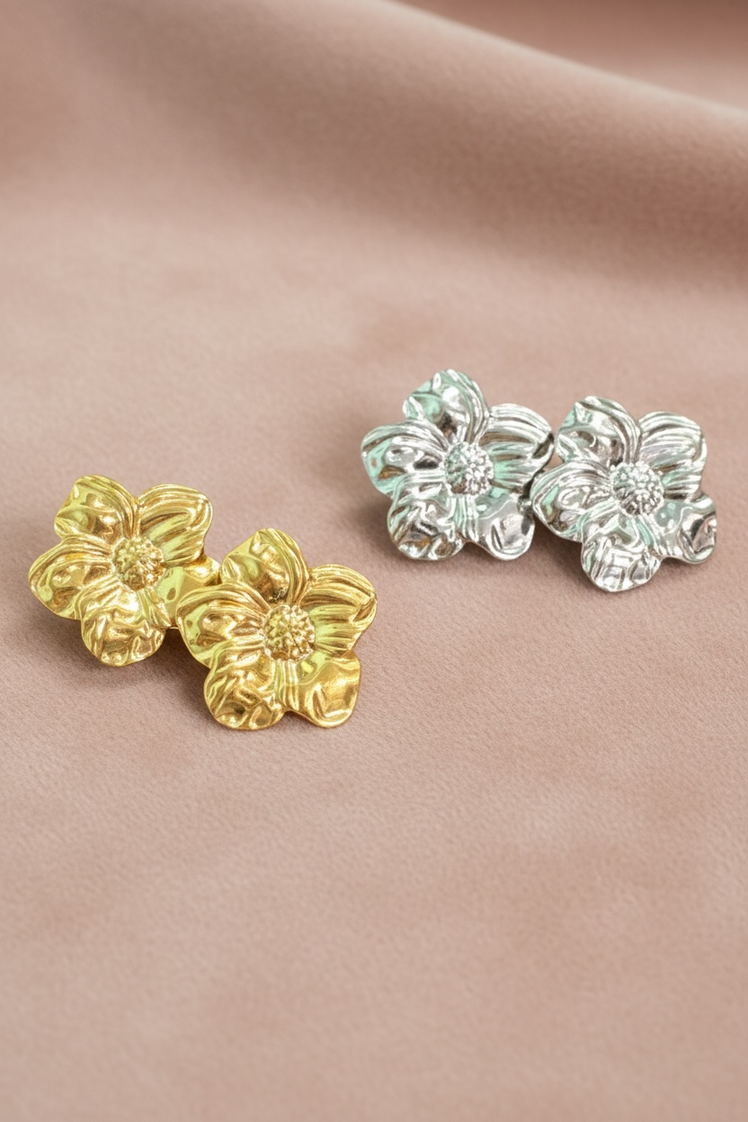 Boucles d’oreilles fleurs