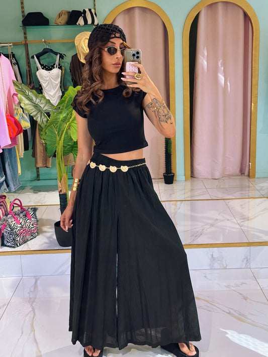 Pantalon jupe oversize - noire
