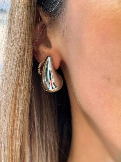 Boucles gouttes dupe argent  format petit