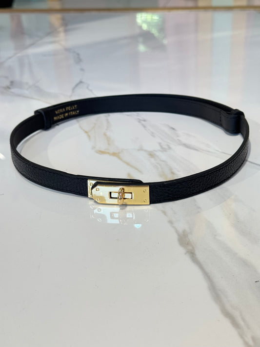 Ceinture en cuir noire