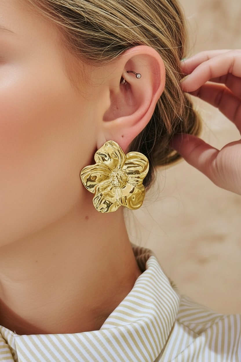 Boucles d’oreilles fleurs