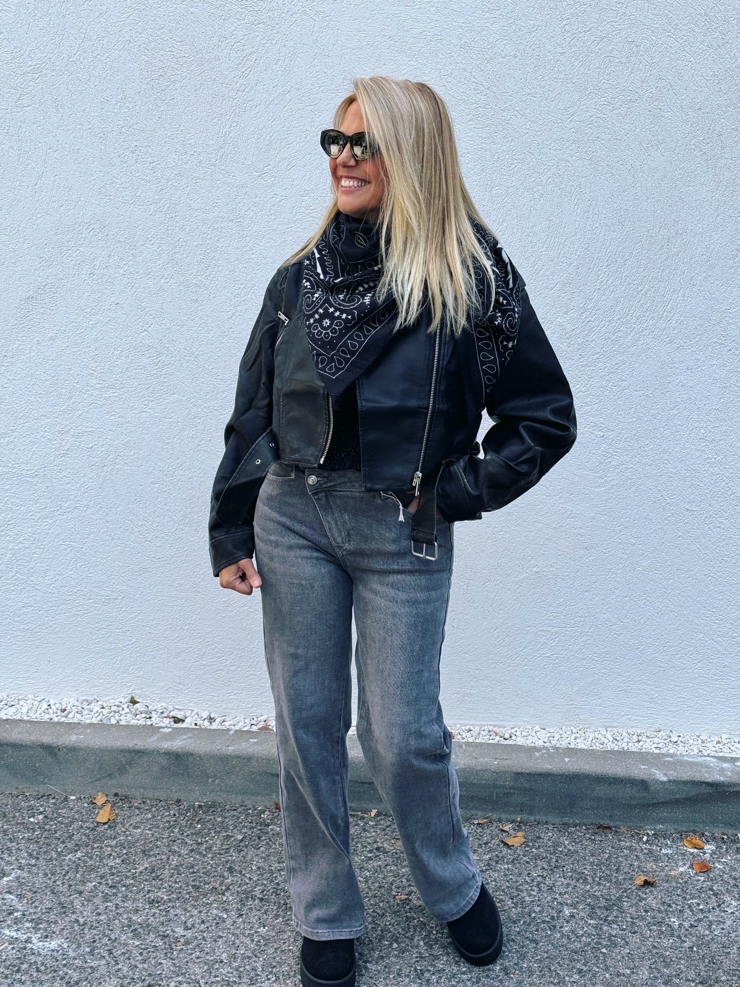 Perfecto oversize noir