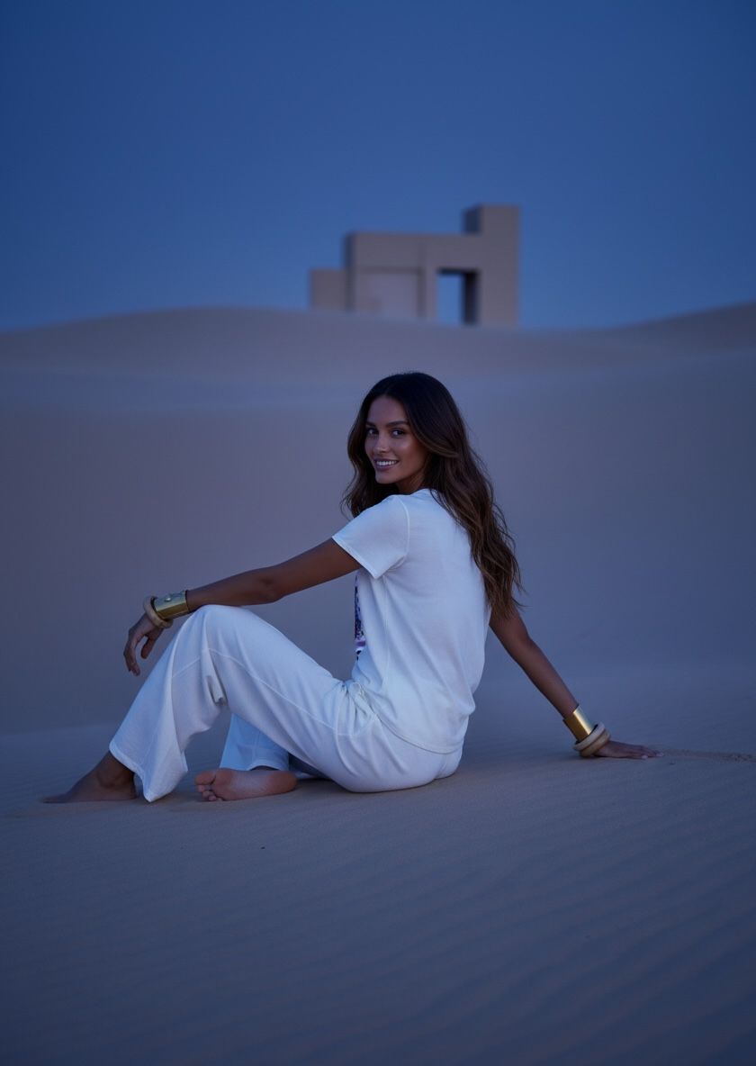 Pantalon fluide italien – blanc