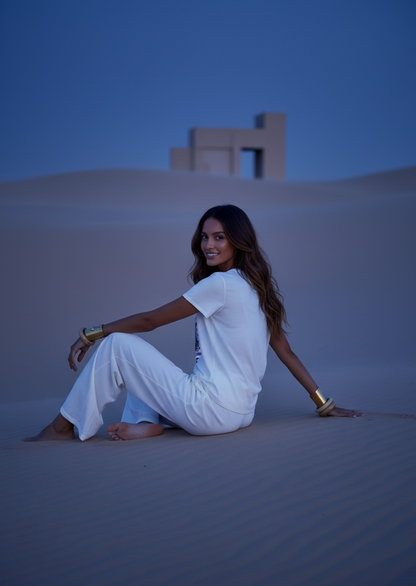 Pantalon fluide italien – blanc