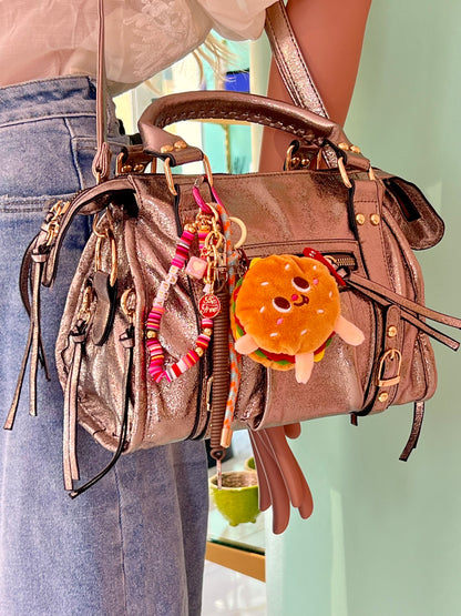 Bijoux de sacs  /porte-clés Colorés – Milemila modèle burger