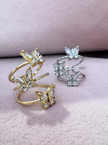 Bague papillon