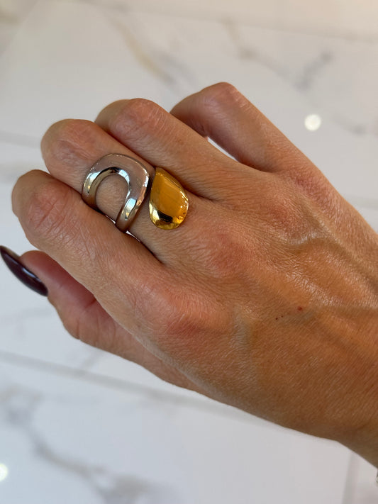 Bague bicolore hug