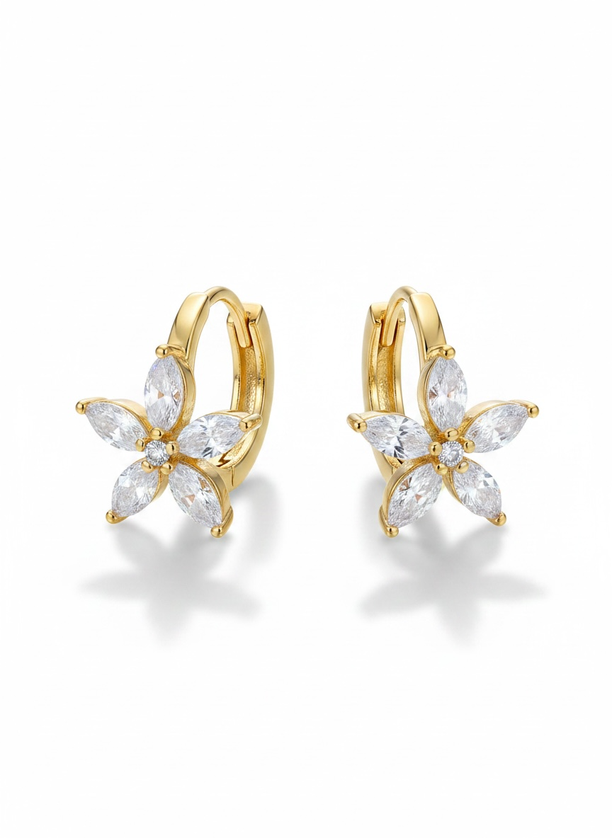 Boucles d’oreilles gamme spacy créole fleurs