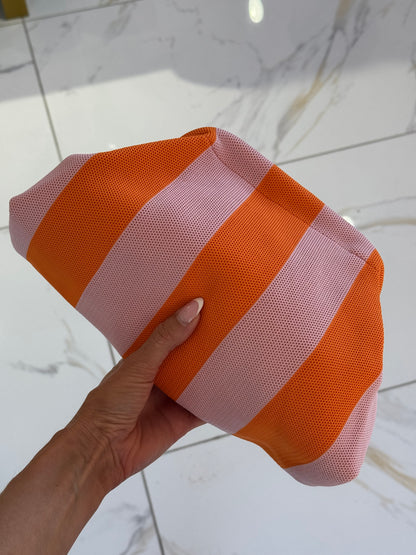 Pochette orange & rose