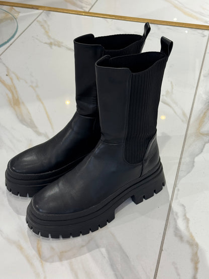 Bottines chunky noires