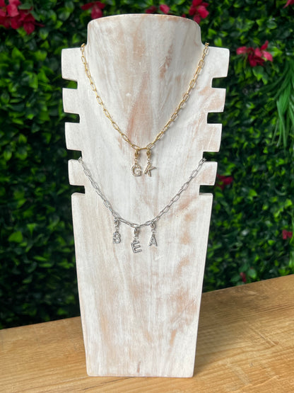 Collier lettres personnalisable